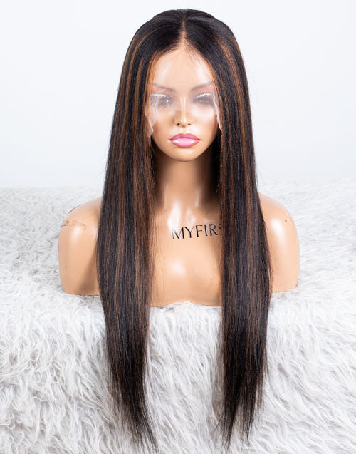 Clearance - 13x6" Lace Front Wig Indian Hair - 20" Yaki Size 1 - MTY-2956