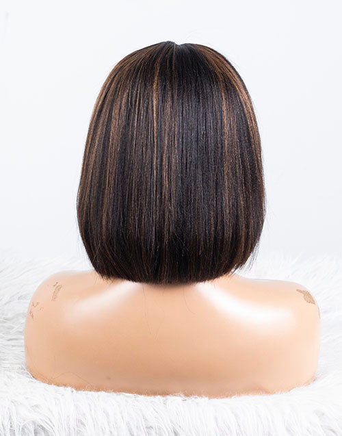 Clearance - 13x6" Lace Front Wig Indian Hair 160% Density - 10" Yaki Size 2  - MTY - 3201