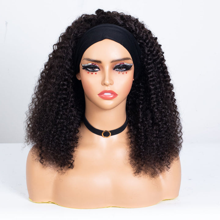 Clearance - Headband Wig Glueless No Lace Indian Hair - 20" Curly Size 1 - TH015