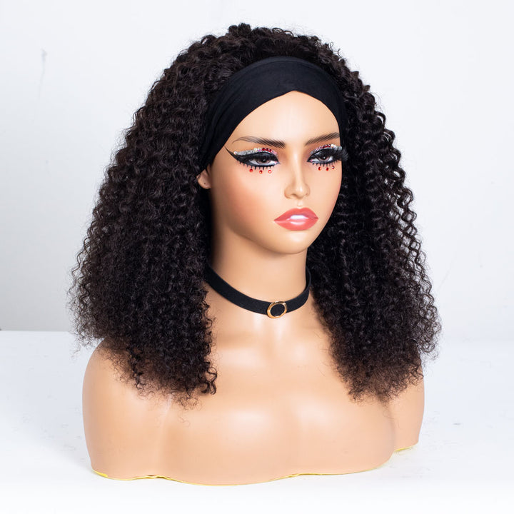 Clearance - Headband Wig Glueless No Lace Indian Hair - 20" Curly Size 1 - TH015