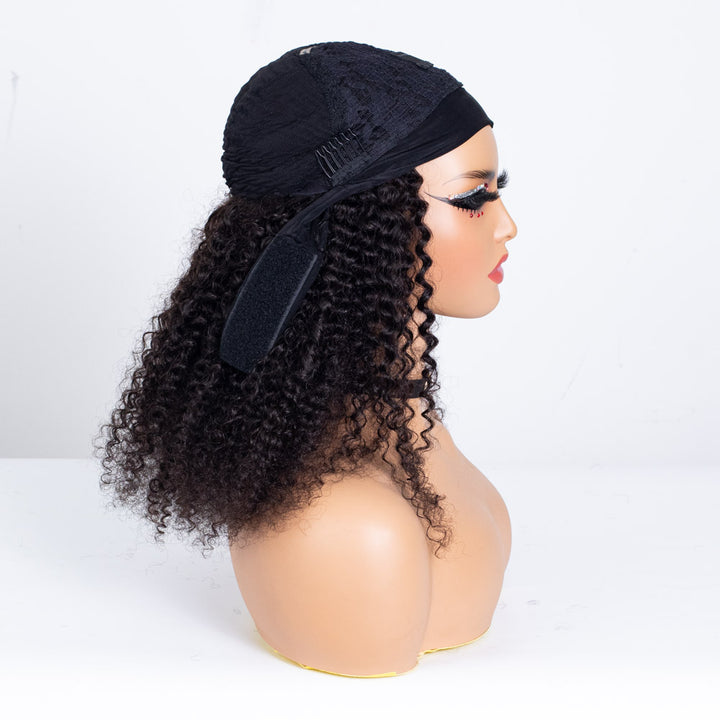 Clearance - Headband Wig Glueless No Lace Indian Hair - 20" Curly Size 1 - TH015