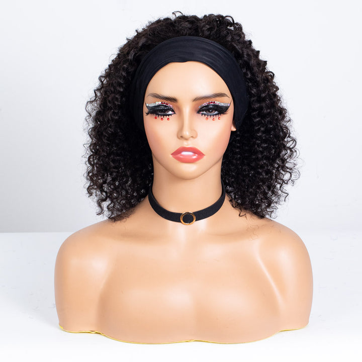 Clearance - Headband Wig Glueless No Lace Indian Hair - 14" Curly Size 1 - TH014
