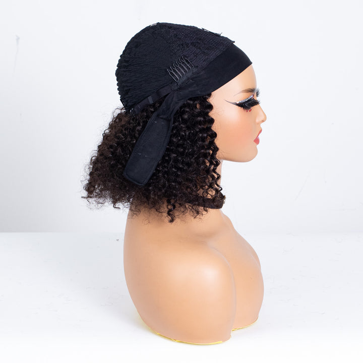 Clearance - Headband Wig Glueless No Lace Indian Hair - 14" Curly Size 1 - TH014