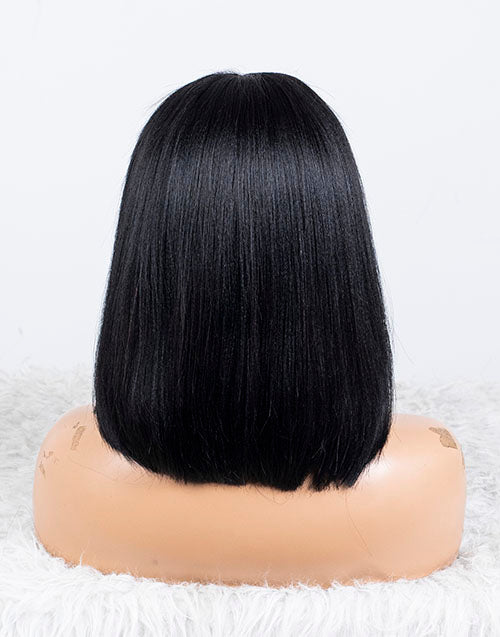Clearance - 13x4"  Lace Front Wig Malaysian Hair - 12" Yaki Size 1- MTY-2251