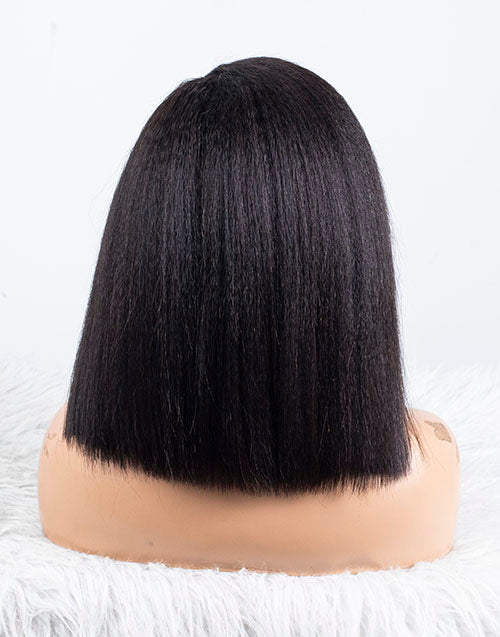 Clearance - 13x4" Lace Front Wig Indian Hair - 12" Kinky Size 1 - MTY-3197