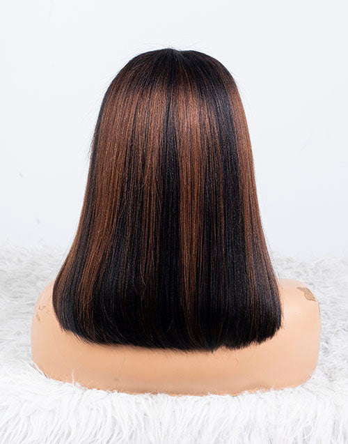 Clearance - 13x6" Lace Front Wig Indian Hair - 14" Yaki Size-2- MTY-2263