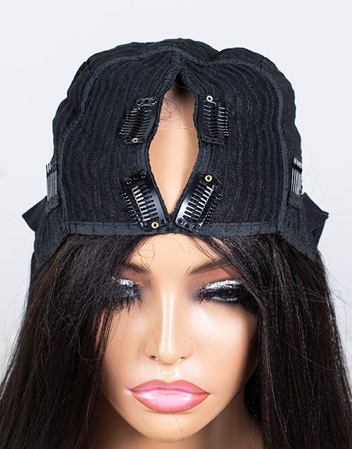 Clearance - V-Part Wig Indian Hair - 16" Yaki Size 2 - MTY-2270