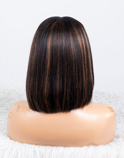 Clearance - 13x6" Lace Front Wig Indian Hair - 10" Yaki Size-1- MTY-2268