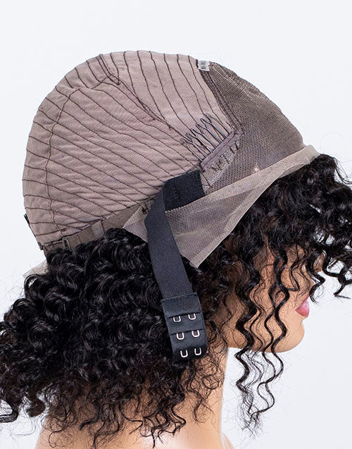 Clearance - 13x4"  Lace Front Wig Indian Hair - 12" Curly Size 1- MTY-2262