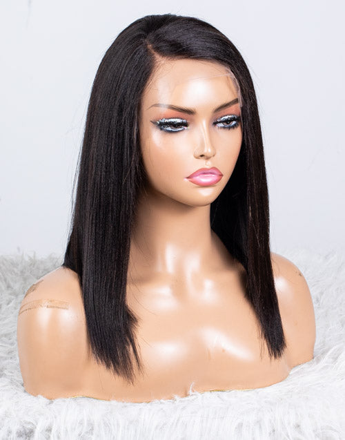 Clearance - Full Lace Wig Malaysian Hair - 14" Yaki Size 2 - MTY-1176