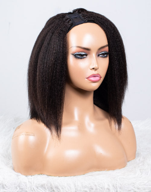 Clearance - U-Part Wig Malaysian Hair - 10" Kinky Size 1 - MT-528