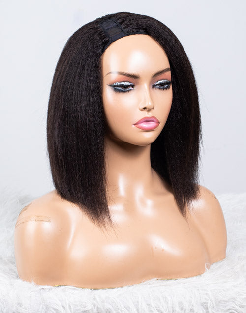 Clearance - U-Part Wig Malaysian Hair - 10" Kinky Size 1 - MT-523