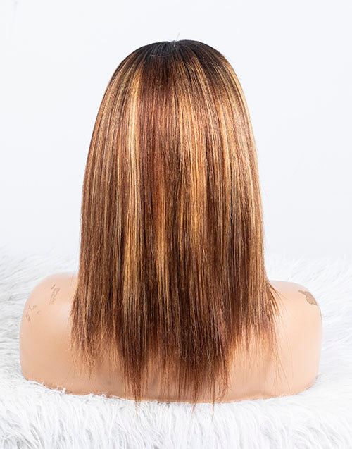 Clearance - 13x4" Lace Front Wig Indian Hair - 10" Yaki Size 1 - MTY-3082