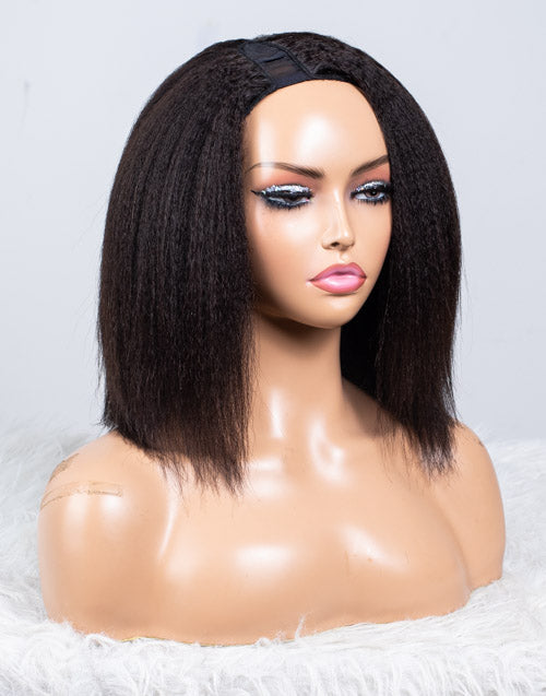 Clearance - U-Part Wig Malaysian Hair - 10" Kinky Size 1 - MT-524