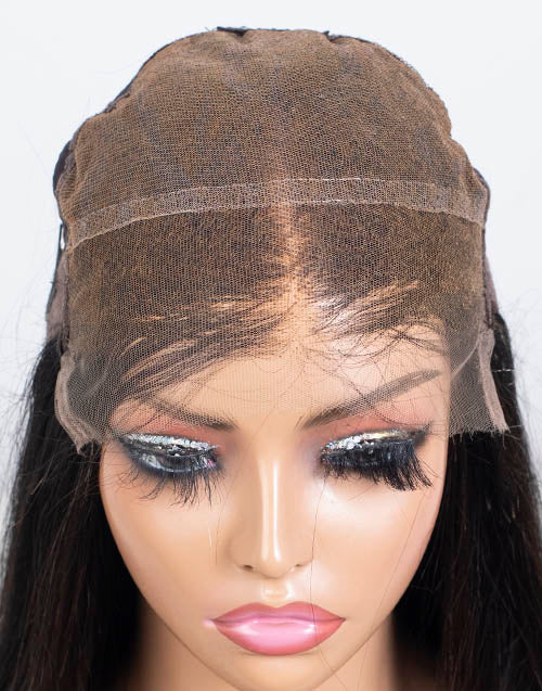Clearance - 9x6" Closure Wig Indian Hair - 14" Silky Average Size - MTY-4909