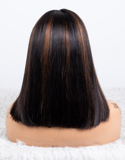 Clearance - 13x6" Lace Front Wig Indian Hair - 14" Yaki Size 2 - MTY-2871