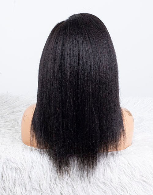 Clearance - 13x4.5" Lace Front Wig Indian Hair - 14" Kinky Size 1 - MTY-3093