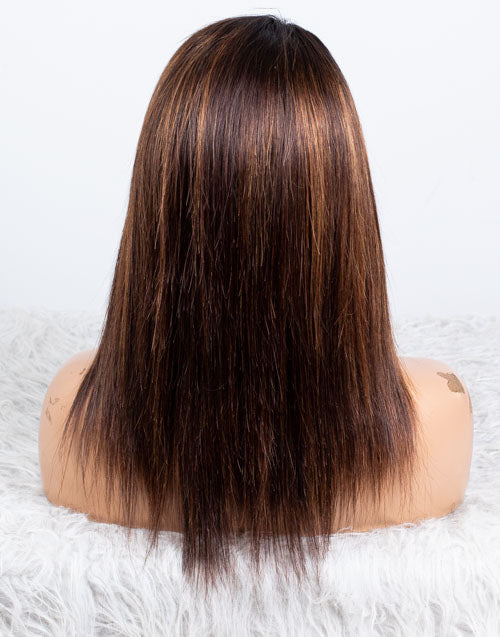 Clearance - 13x4" Lace Front Wig Indian Hair - 12" Silky Size 1 - MTY-2887