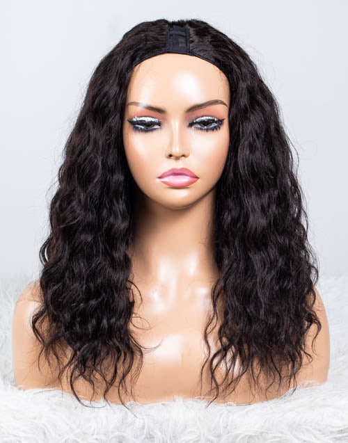 Clearance - U-Part Wig Malaysian Hair - 16" Silky Size 1 - MT-714
