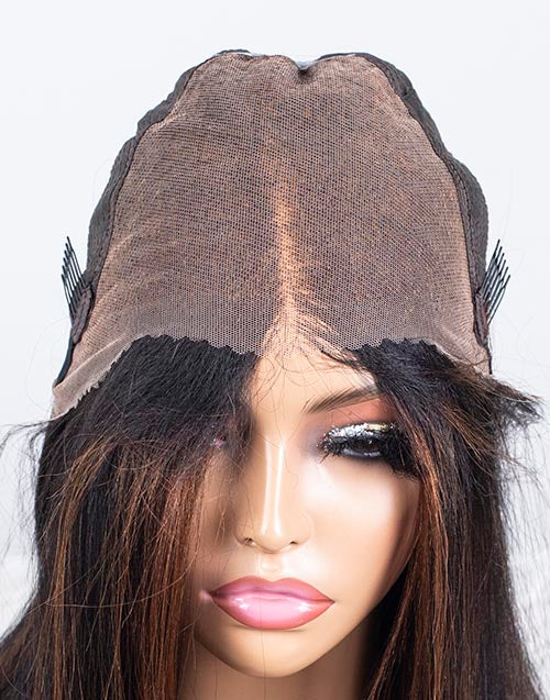 Clearance - 13x6" Lace Front Wig Indian Hair - 12" Yaki Size 1 - MTY-3084