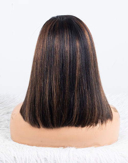 Clearance - 13x6" Lace Front Wig Indian Hair - 12" Yaki Size 1 - MTY-3081