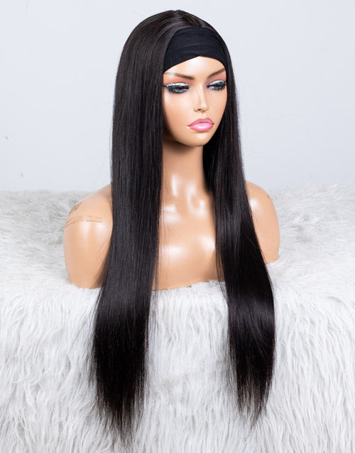 Clearance - Headband Wig Glueless No Lace Indian Hair - 22" Silky Size 1 - MCY-14