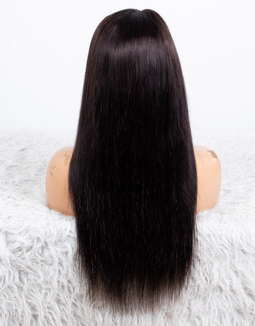 Clearance - 5x5" Closure Wig Indian Hair - 16" Silky Size Average - MTY-2860