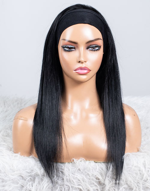 Clearance - Headband Wig Glueless No Lace Indian Hair - 16" Silky Size 2 - MH-715
