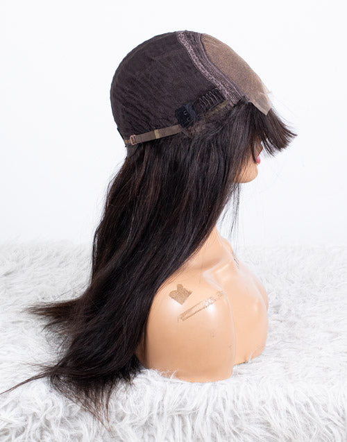 Clearance - 5x5" Closure Wig Indian Hair - 16" Silky Size Average - MTY-2860
