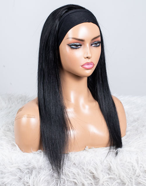 Clearance - Headband Wig Glueless No Lace Indian Hair - 16" Silky Size 2 - MH-715