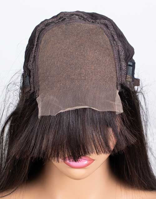 Clearance - 5x5" Closure Wig Indian Hair - 16" Silky Size Average - MTY-2860