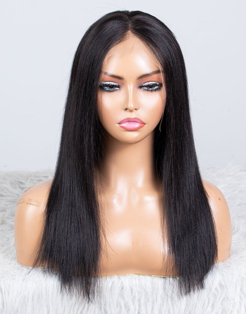 Clearance - 13x6" Lace Front Wig Indian Hair - 16" Yaki Size 1 - MTY-1251