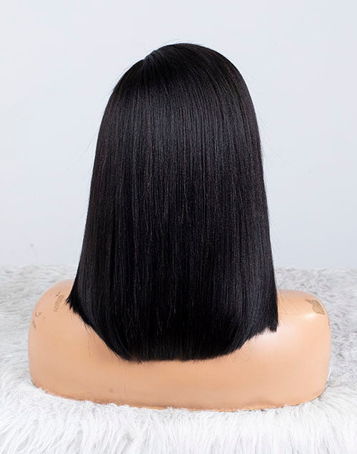 Clearance - 13x6"  Lace Front Wig Indian Hair - 12" Yaki Size 1- MTY-2792