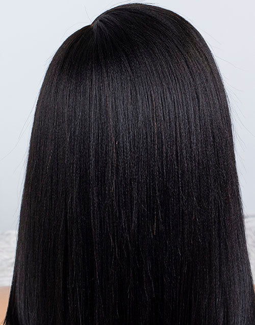 Clearance - 13x6"  Lace Front Wig Indian Hair - 12" Yaki Size 1- MTY-2792