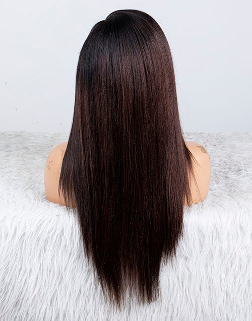 Clearance - 13x6"  Lace Front Wig Indian Hair - 18" Yaki Size 1- MTY-2793