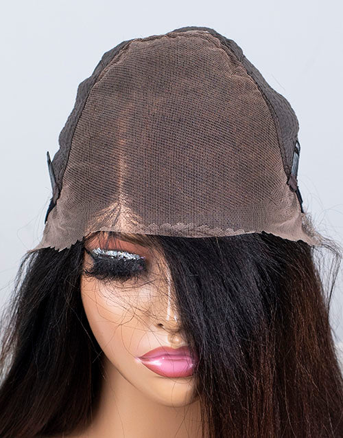 Clearance - 13x6"  Lace Front Wig Indian Hair - 18" Yaki Size 1- MTY-2793