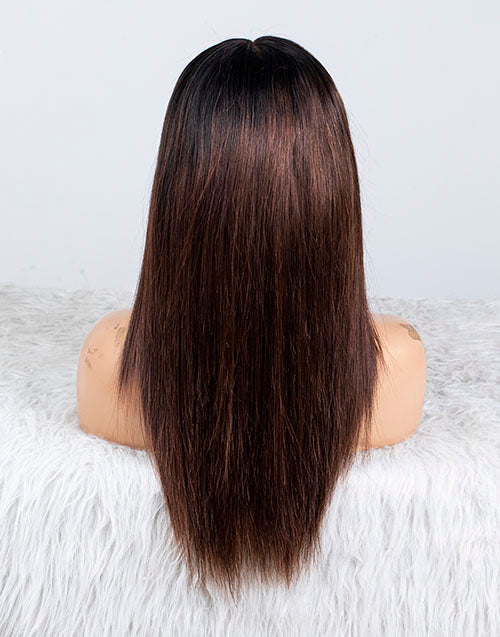 Clearance - 5x5 Glueless Closure Wig Indian Hair - 16" Silky  Size 1 - MTY-2787