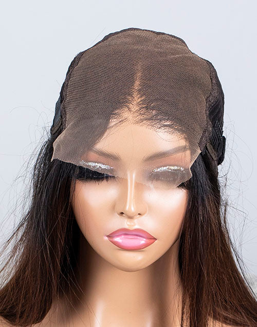 Clearance - 5x5 Glueless Closure Wig Indian Hair - 16" Silky  Size 1 - MTY-2787