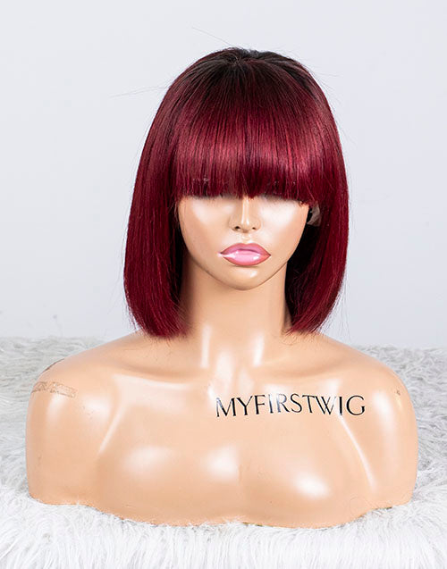 Clearance - 13x4"  Lace Front Wig Malaysian Hair - 10" Silky Size 1- MTY-2749