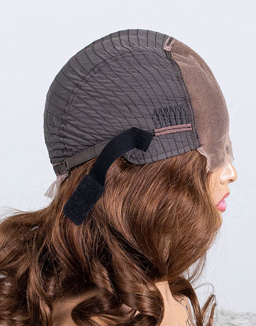 Clearance - 5x5 Glueless Closure Wig Indian Hair - 16" Wavy Average Size - MT-3297
