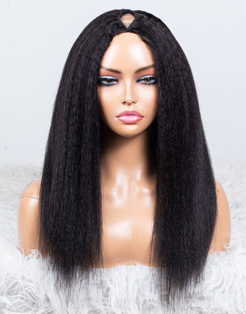 Clearance - V-Part Wig Indian Hair - 16" Kinky Size 2 - MT-3027