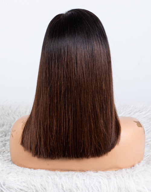 Clearance - 5x5" Closure Wig Indian Hair - 14" Silky Size Average - MTY-3824