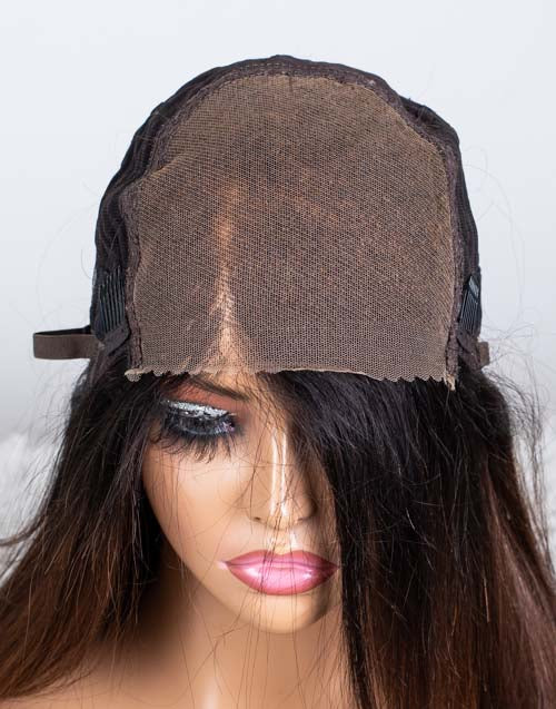 Clearance - 5x5" Closure Wig Indian Hair - 14" Silky Size Average - MTY-3824