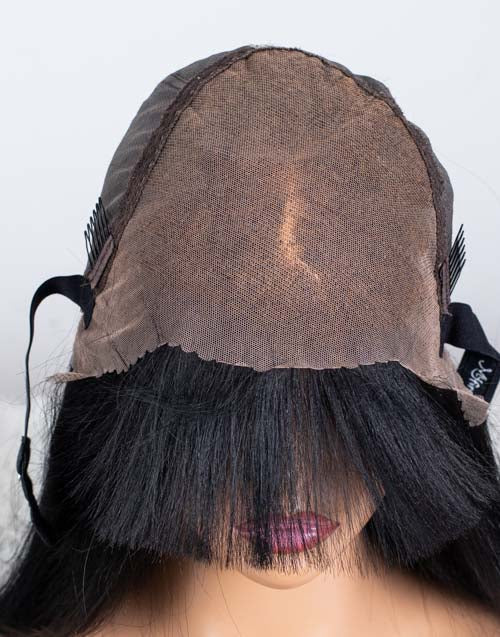 Clearance - 13x6" Lace Front Wig Indian Hair - 18" Yaki Size 1 - MTY-3834