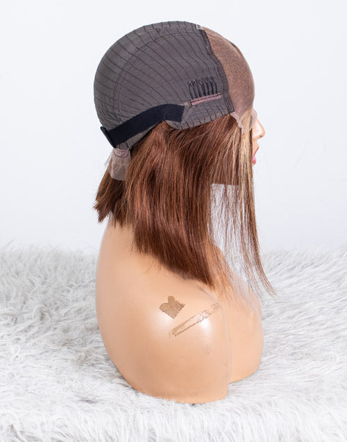 Clearance - 5x5" Closure Wig Indian Hair - 10" Silky Size Average - MTY-3816