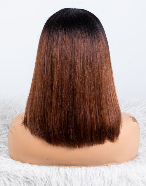 Clearance - 13x6" Lace Front Wig Indian Hair - 12" Yaki Size 1 - MTY-3814