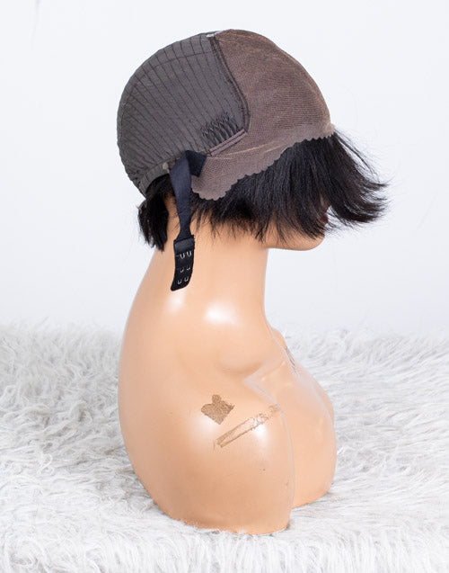 Clearance - 13x6" Lace Front Wig Indian Hair - 10" Yaki Size 1 - MTY-3818