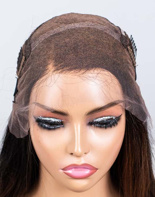 Clearance - 13x6" Lace Front Wig Malaysian Hair - 18" Yaki Customized Size - MTY-1217