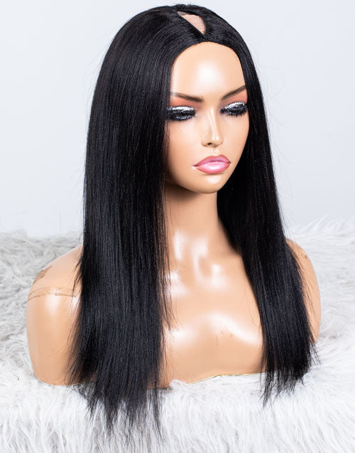 Clearance - V-Part Wig Indian Hair - 16" Yaki Size 2 - MTY-1208