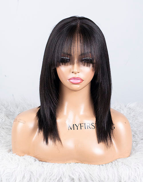 Clearance - 13x4" Malaysian Hair - 14" Yaki Size 1 - MTY-2282